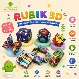 Đồ Chơi Khối Rubik 3D Thay Đổi Hình Dạng Độc Đáo Cho Trẻ Em