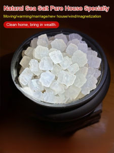 ✨ Purifying Salt Slabs & Blocks Demagnetizing Luck-Bringing Large Granules Must-Have For New Home Cleansing & Moving-in Blessings