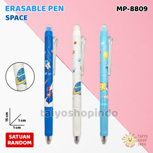 TAIYO Erasable Pen Karakter Space Capybara Baby Satuan Pulpen Bisa Dihapus Alat Tulis Stationery