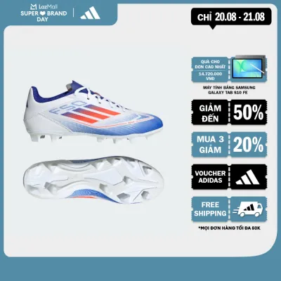 [20-21.8-MUA 3 GIẢM 20%+VOUCHER 10%] adidas Bóng đá Giày Đá Bóng Flexible Ground F50 Club Unisex trắng IE0611
