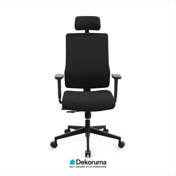 Dekoruma ORCA Kursi Kantor Ergonomis Manager Hitam - Kursi Kerja
