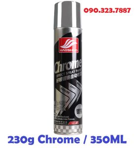 Sơn mạ chrome HaoShun H-1031 phù hợp sơn ngoài trời chống rỉ màu inox crom bạc loại cao cấp.