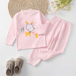 Bộ cotton len quảng châu mềm mịn thoáng thấm hút mồ hôi cho trẻ em từ 6-16kg