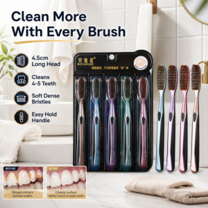 Efficient lazy toothbrush clean family pack soft bristle toothbrush innovative extended head toothbrush filament soft bristle efficient toothbrush head