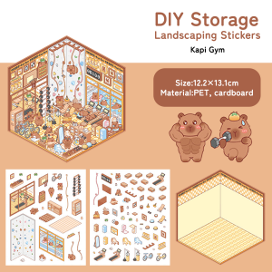 [Miniature Scene Series Sticker] 3D Storage Landscaping stickers Paper Decor Material Scrapbook Kit 造景贴纸