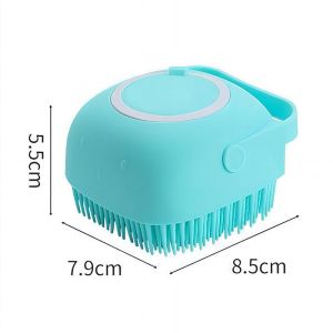 1L Pet Grooming Shampoo Dispenser Dog Bath Massage Brush Comb Bathroom Shower Brush for Dogs Cats