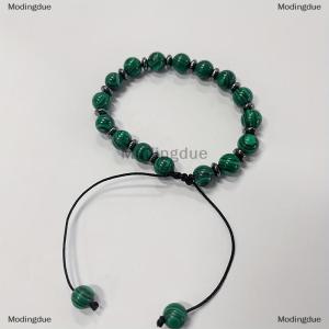 [COD] Modingdue Fashionable Malachite Bracelet Natural Stone Beads Bracelet For Men And Women Valentines Day Gift