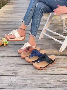 [Free Shipping] Plus Size High Heel Open-Toe Sandals for Women New Fashion Chunky Heel Sandals