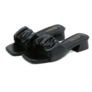 [BY SCHUMART] Agathia Women Cloud Ribbon Women Slip-on Heels (0011-1)