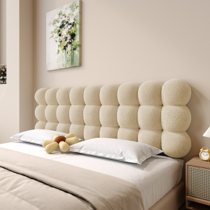 หมอนหัวเตียงเรียบหรู พนักพิงนุ่ม เสื่อทาทามิสีขาว เรียบง่ายและทันสมัย มีให้เลือก 3 ขนาด-4/5/6 ฟุต