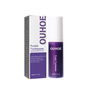OUHOE Purple Cleaning Toothpaste for Cleaning Freshen up Oral Care Stain Removal Maintain Oral Heal (30ml)
