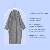 🇸🇬【SG Stock】Clothes Cover Clothes Organizer Garment Cover Bag Clothes Organizer Storage Bag Suit Overcoat Dustproof Jacket Dustproof Plastic Cover For Cloth Clothes Cover / Clothes Dust Cover / Garment Bag / Garment Cover Suit Garment Bags