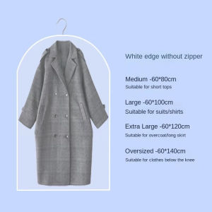 🇸🇬【SG Stock】Clothes Cover Clothes Organizer Garment Cover Bag Clothes Organizer Storage Bag Suit Overcoat Dustproof Jacket Dustproof Plastic Cover For Cloth Clothes Cover / Clothes Dust Cover / Garment Bag / Garment Cover Suit Garment Bags