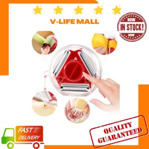 [In Store]3in1 Multifunctional Kitchen Vegetable Fruit Peeler Grater Slicer+Grated ginger garlic 3 Blades