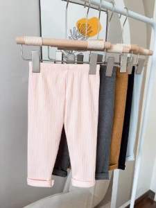 Quần legging bé gái cotton tăm xuất Nhật