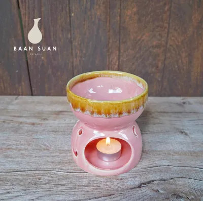 Baansuanceramic เตาอโรม่า เตาเทียน เตาอโรม่าใหญ่ เตาน้ำมันหอมระเหย เตาอโรมา เซรามิค ขนาดใหญ่ เตาน้ำหอม เตาอโรม่าฉลุดาว เตาจุดเทียน
