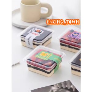 10pcs - 370ml korean dessert cup Kotak Premium dessert box tiramisu salad puding cupv