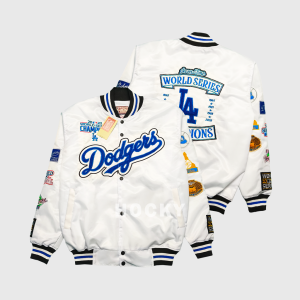 HOCKY - Jaket Varsity Touring Sunmori Motor Pria Tebal Bordir Jacket LA Dodgers Keren Premium