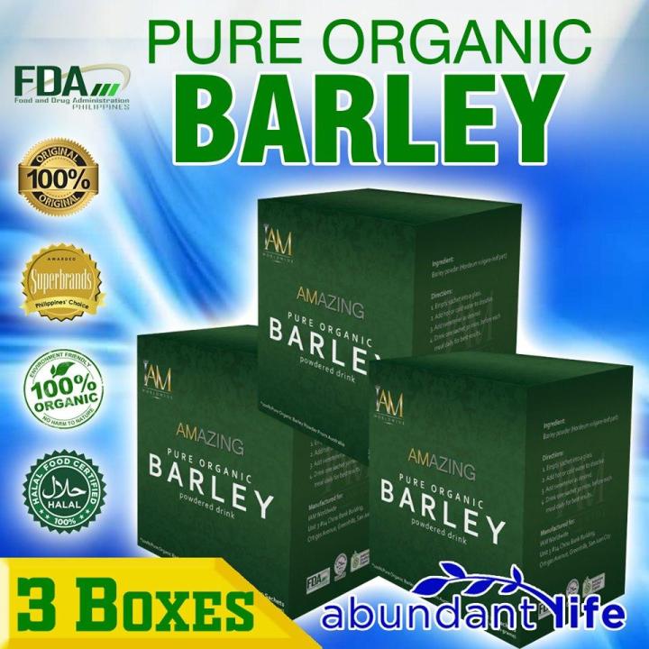 3 Box Amazing Pure Organic barley Powder Drink Mix 10schet per Box Original  sold by Abundant Life | Lazada PH