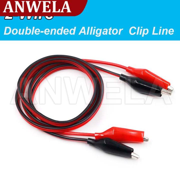 thumbnail image 2 of Lot Of Alligator Clip Jumper Wires - Dual Ended With PVC Insulation - 19.68 Inches (Multi-Color) 2 of 4