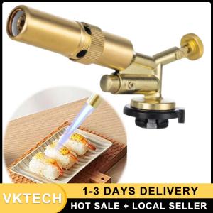 Metal Welding Torch 1300 Degrees Flame Butane Torch Adjustable Flame Flame Butane Burner Outdoor Camping BBQ