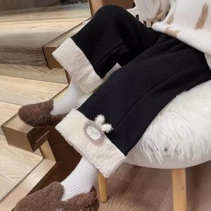 Ya zhou dài lông cừu mềm lót quần thụng cho thu đông cho bé gái ấm áp thoải mái giản dị quần