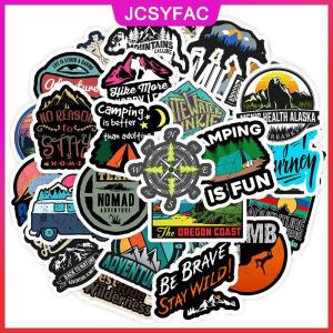 JCSYFAC 50 miếng dán phong cảnh Cắm trại miếng dán chống nước leo núi phiêu lưu ngoài trời