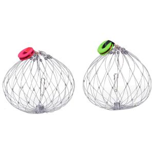 Corrosions Resistant Stainless Steel Crabs Traps Auto Expanding Fishing Cage for Oceans Fishing