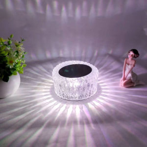 Đèn Bàn Pha Lê LED RGB Tiện Dụng Đèn Kim Cương Lãng Mạn Đèn Ngủ Cảm Ứng Mờ Đèn Ngủ Không Dây Để Trang Trí Nhà/Quán Bar