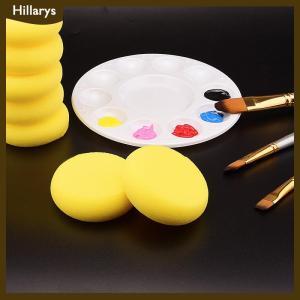 [Hillarys] 10Pcs Trẻ Em Của Sơn Vòng Tổng Hợp Màu Nước Nghệ Sĩ Bọt Biển Cho Bức Tranh Thủ Công Gốm Vàng Vòng Bánh Miếng Bọt Biển