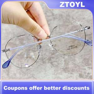 【ZTOYL】 Classic Elegant Metal Round Frame Anti Blue Light es Women Vintage Retro Eye Protection Fashion Eyewear