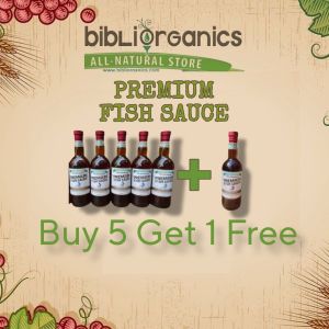 Bibliorganics Premium Fish Sauce (Patis) 750ml – 5+1 Promo • Naturally Fermented • No MSG • All-Natural Filipino Condiment • Glass Bottle