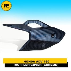 HONDA ADV 160 MUFFLER COVER / HEATGUARD COVER CARBON FOR ADV160 MOTORCYCLE BY RFE