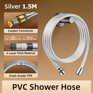 High Pressure Shower Head Set Smooth PVC Hose Anti-Kink - High Pressure Handheld Shower with Holder Anti-Leak Best Value Set