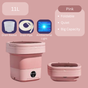 YADEA 11L Foldable Mini Washing Machine with Dryer Quiet Operation Antibacterial UV Light