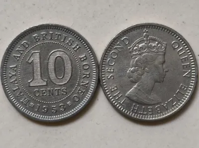 ***formerly used in Singapore & Malaysia*** Queen Elizabeth II Malaya British Borneo Coins (Good used circulated condition)