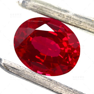 Top Oval Pigeon Blood Lab Grown Ruby Loose Gemstones Custom Wedding Ring Pendant Comes with AGL Certificate