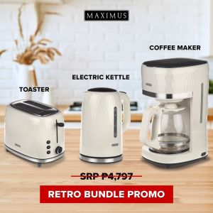 Maximus Retro Package (Kettle Toaster & Coffee Maker)