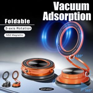 Suction Cup ic Car Phone Holder 360° Rotatable Foldable Windshield Car Mount Reusable Easy Installation Navigation Stand Driving
