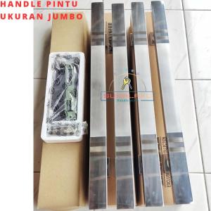 hendel pintu 1 set isi 4 ukuran jumbo panjang 45cm 60cm 100cm untuk pintu depan kuputarung bahan stainless steel