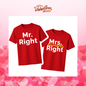 MJC Colourmade - Valentines Day Couple Shirts