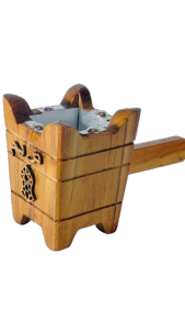 wadah bakaran buhur kayu jati muda uk 10cm prapen kayu jati muda tempat membakar buhur