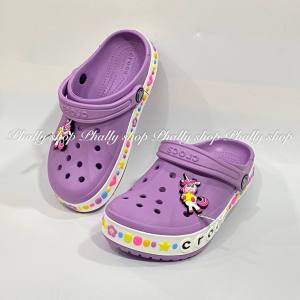 CROCS Fun Lab Disney Mickey Mouse Lights Clog รองเท้าลำลองเด็ก CROCS รองเท้าเด็ก ใส่ได้ทั้งเด็กผู้ชาย/เด็กผู้หญิง/25——35
