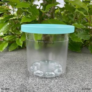 [COD] FUSHI0 Ice Cream Pints Cup For Ninja Creamie Ice Cream Maker Cups Reusable Can Store Ice Cream Pints Containers With Sealing