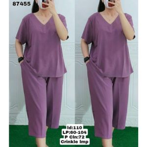 PROMO TERLARIS SETELAN ANDIN CRINKLE JUMBO TERBARU//SETELAN CRINKLE TERLARIS//SETELAN WANITA MURAH