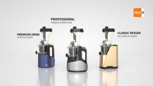 MIUI Slow Juicer Cold Press 7 Level Slow Masticating Juice Extractor Unique FilterFree Patented 2025 Multi-color NEW PRO