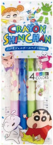 Sanrio / Crayon Shin-Chan Characters 0.5mm 4-colored Ballpoint Pens