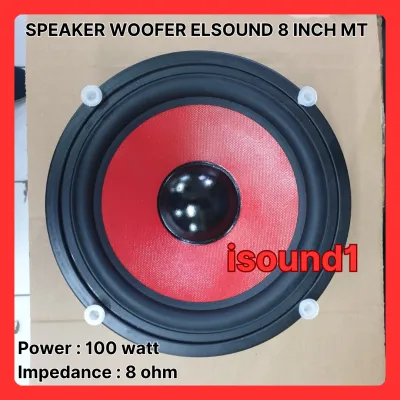 SPEAKER WOOFER ELSOUND 8 INCH MT 100 WATT 8 IN ORIGINAL