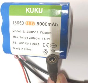 MJL 18650 battery pack 11.1v 5000mAh for SOLAR FAN/LED/RADIO/SOLAR/SPEAKER smart sweeper lithium battery audio smart anti-theft lo