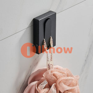 clothes hook 1/2/3/4/5 hooks space aluminum punching free folding bathroom home